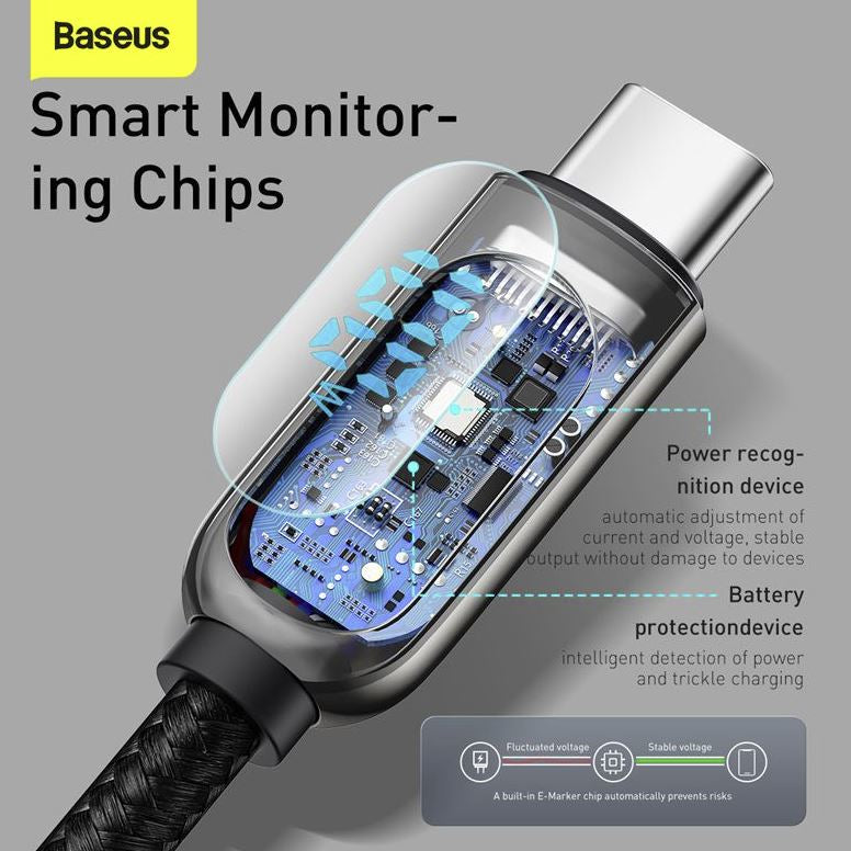 Baseus Kabel USB-C/USB-C 1m Sort - billede 4