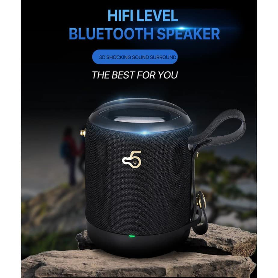 BD05 Portable Bluetooth 5.0 Wireless HiFi Speaker Waterproof Subwoofer Music Player FM Radio - Camouflage - billede 2