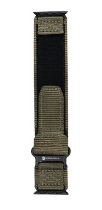 FORCELL Velcro Nylon Strap for Apple Watch - Army Green - 42/44/45/49 mm