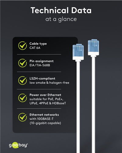 5m Cat6 Patchkabel Hvid