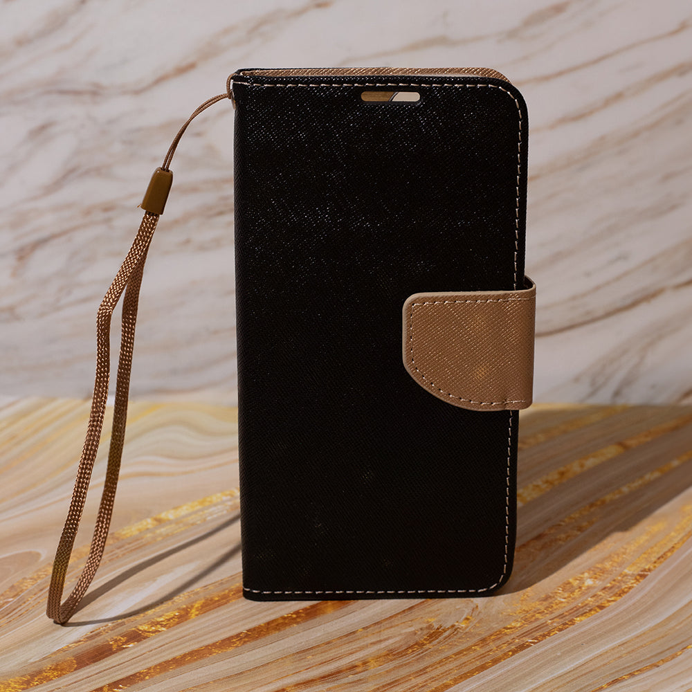 iPhone 16 Pro max flipcover Fancy Sort/Guld - billede 8