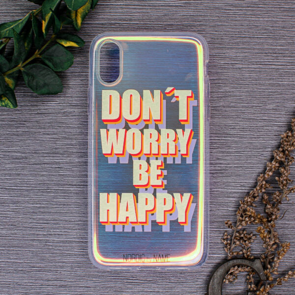 iPhone X/XS Cover Don't Worry – Transparent