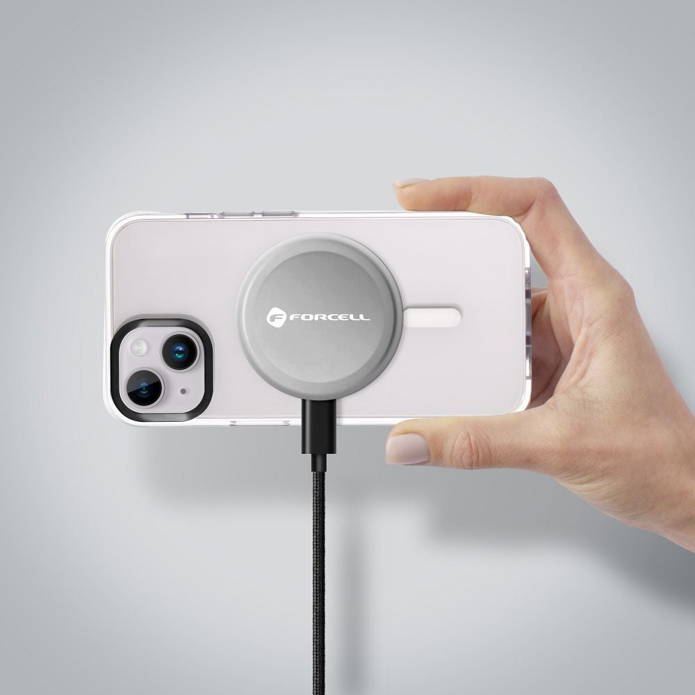 Trådløs oplader 15W Sølv Qi2 - billede 8