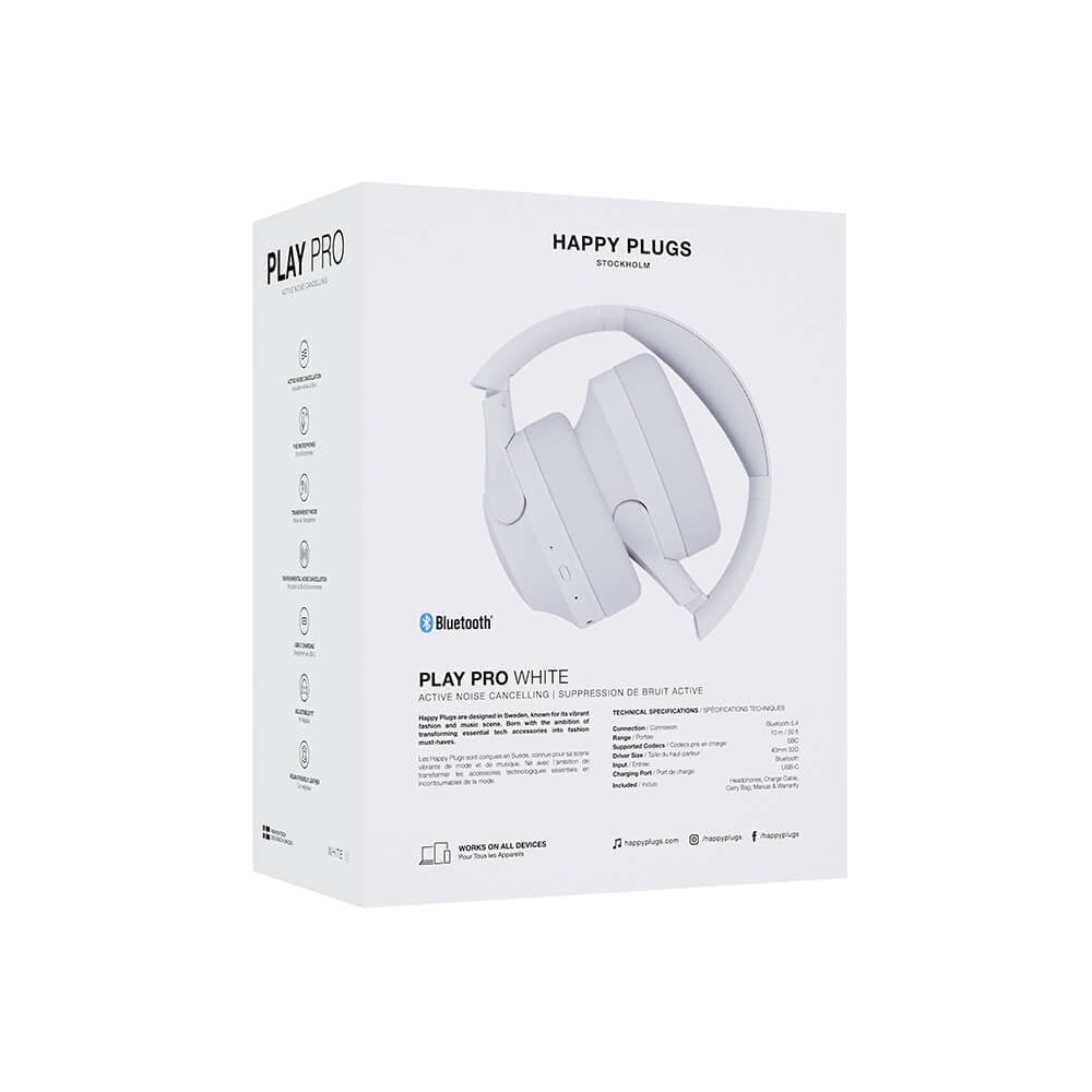Høretelefoner Play Pro ANC Over-Ear Trådløs Hvid - billede 9