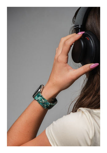 FORCELL Marble Textured Resin Strap - Green - 42/44/45/49 mm