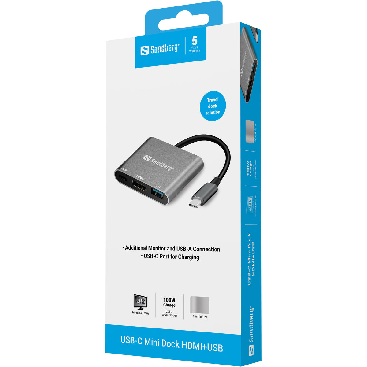 USBC HDMI USB Dockingstation - billede 3
