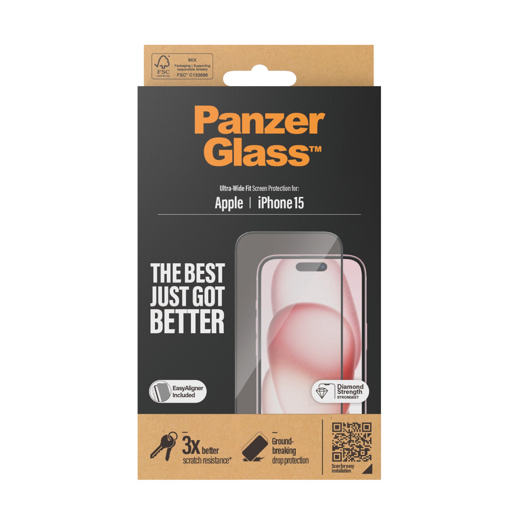 PanzerGlass iPhone 15 UWF wA [Icecat3Batch 8a5f9ca1d5ae9e] - billede 3
