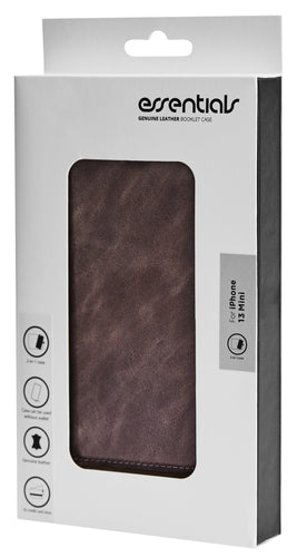 iPhone 13 Mini Læder Wallet Flip Cover detachable – Grå