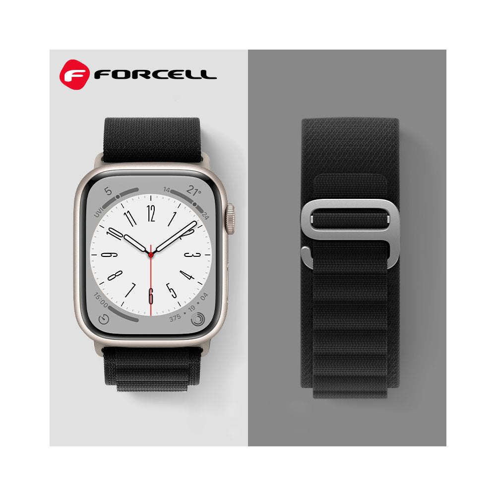 FORCELL Strap for Apple Watch - Black - 38/40/41 mm - billede 4