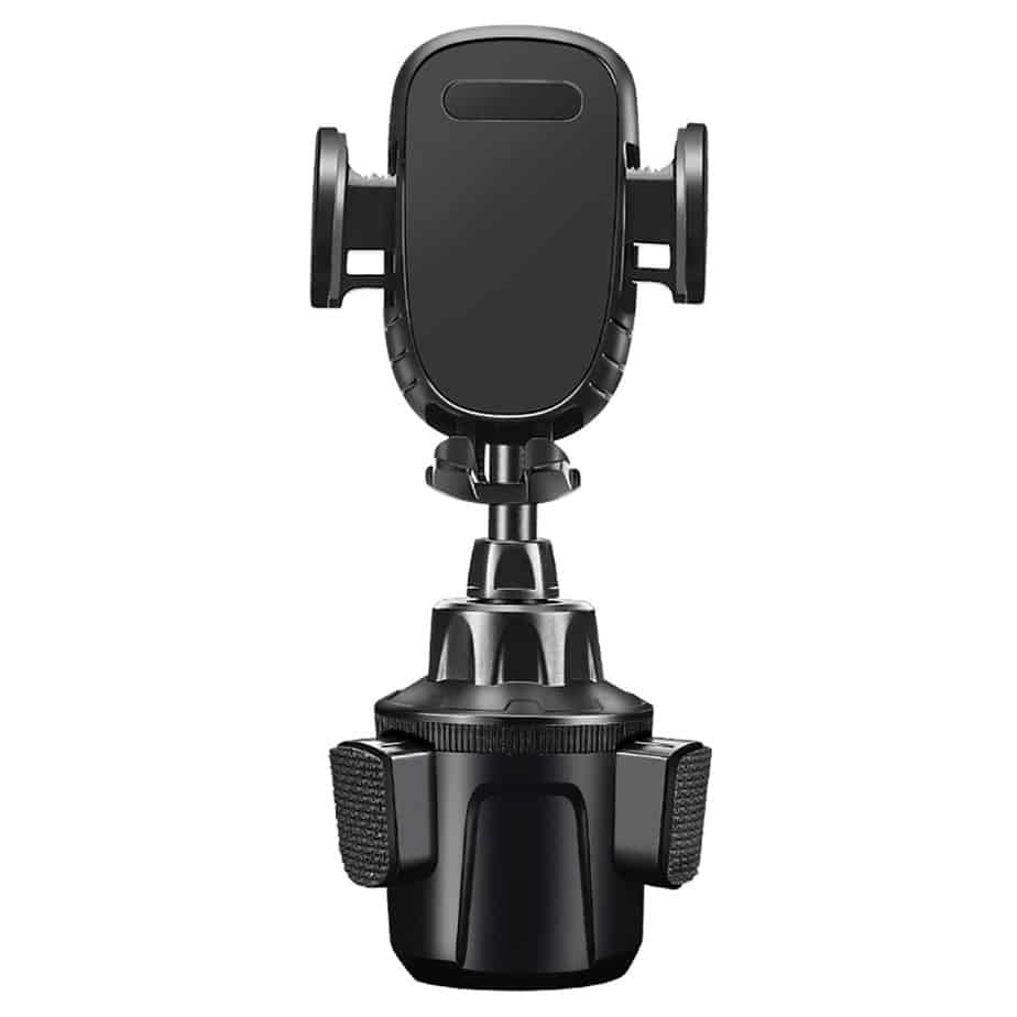 Universal Adjustable Cup Holder Clamp Cradle Car Mount for iPhone Samsung - Black - billede 5