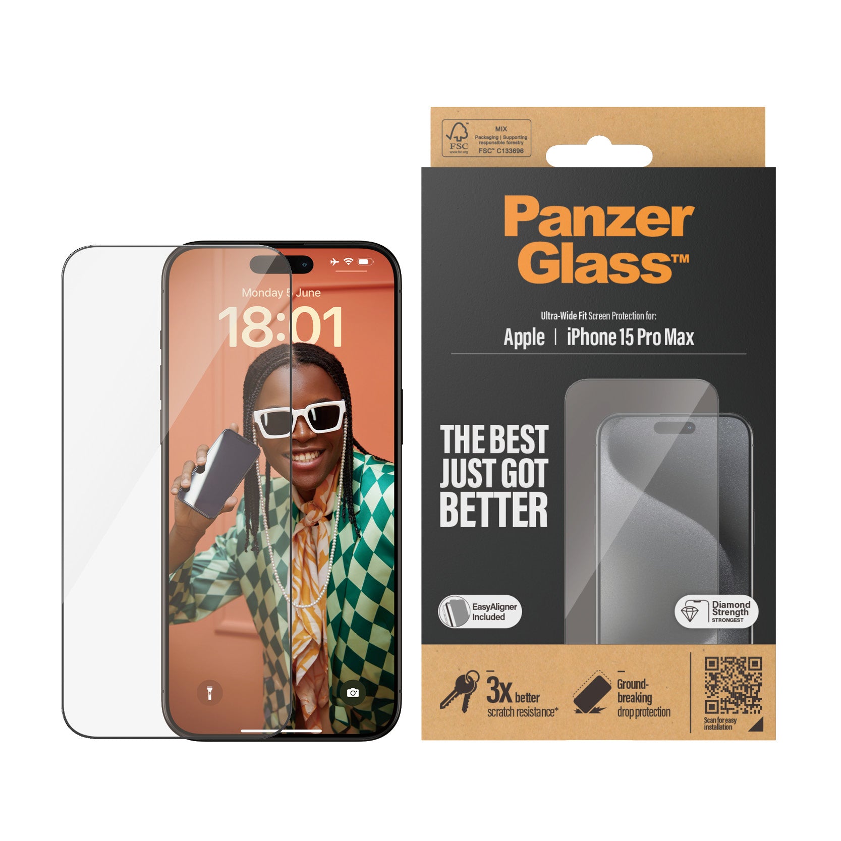 PanzerGlass iPhone 15 Pro Max UWF wA