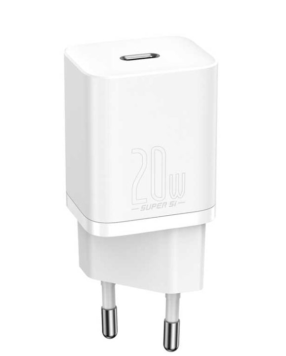Baseus wall charger Super Si PD 20W 1x USB-C white
