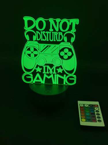 3D LED Lampe - Don't Disturb