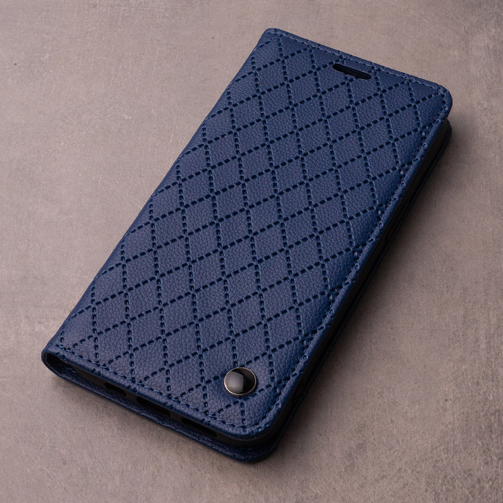 iPhone 17 Pro Læder Wallet Flip Cover Smart Caro – Mørk Blå/Blå - billede 7