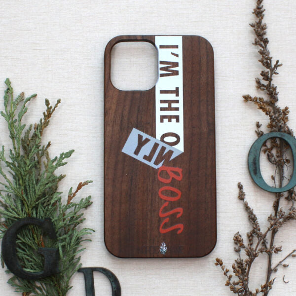 iPhone 12 Mini Cover I`m The Boss Trælook