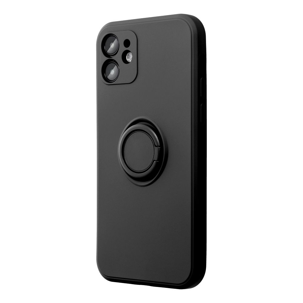 iPhone 16e / 17e Cover med Fingerholder – Sort