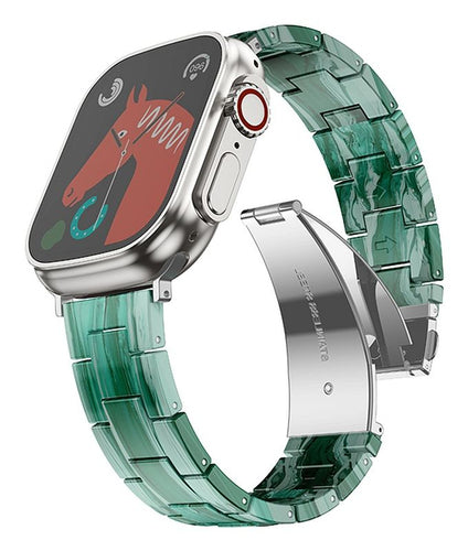 FORCELL Marble Textured Resin Strap - Green - 42/44/45/49 mm