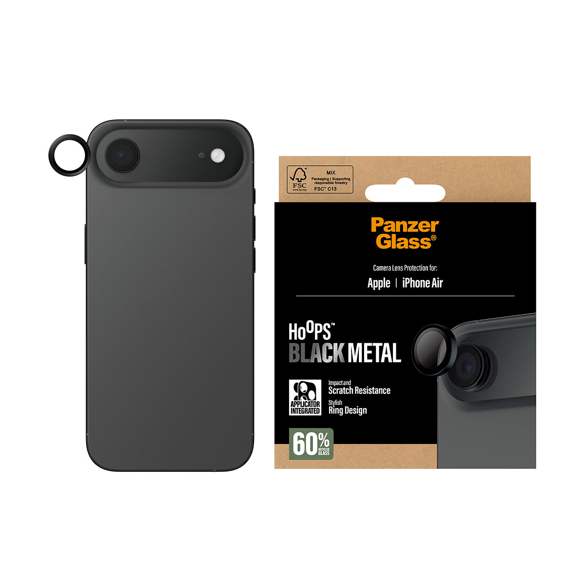PanzerGlass Hoops Black iPhone 17 Air