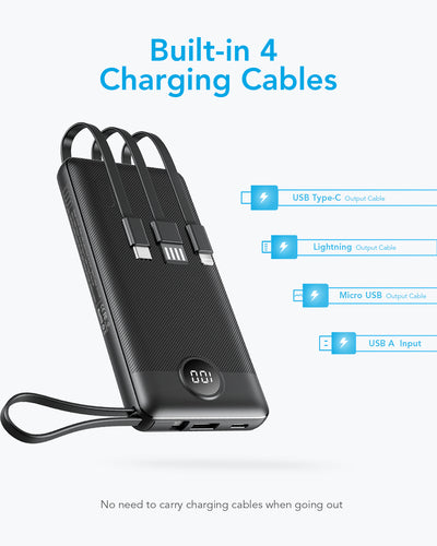 10000mAh Powerbank 3i1