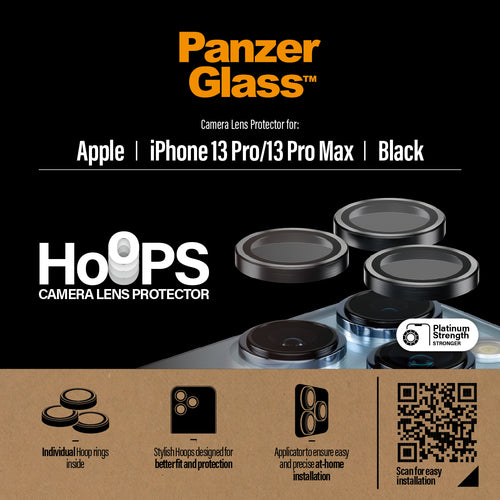 PanzerGlass Hoops Rings for iPhone 13 Pro/13 Pro Max Black