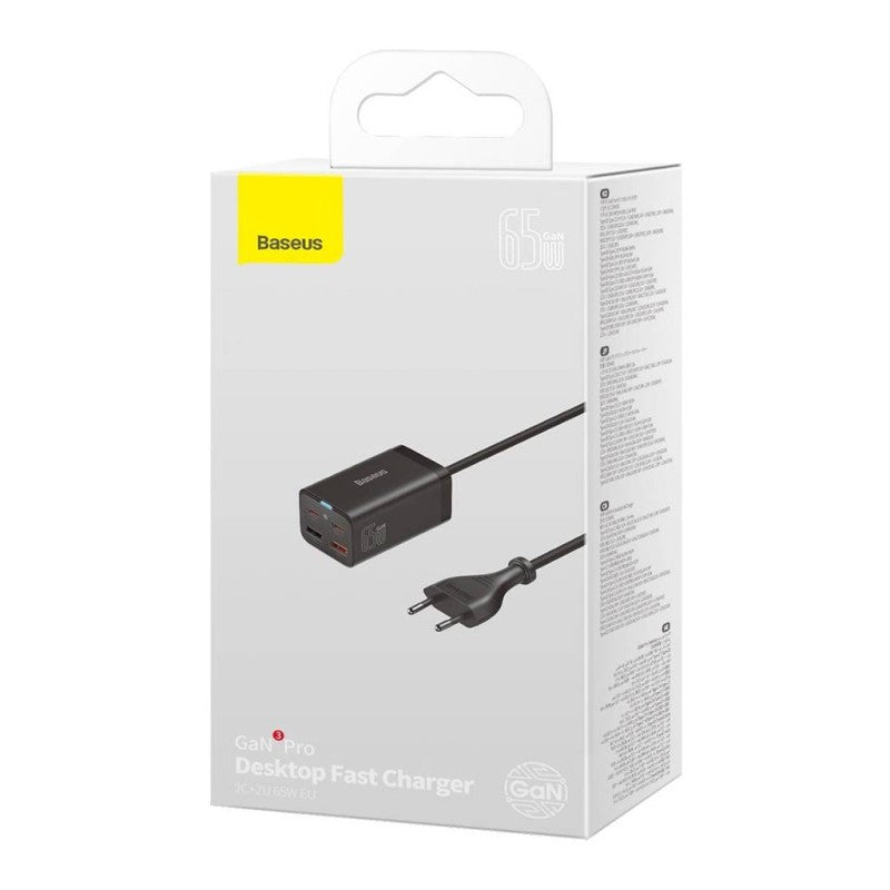GaN5 65W 2xUSB 2xUSBc Sort [Icecat3Batch 50702ef6c7e9b6] - billede 4