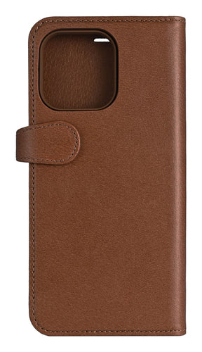 iPhone 16 Pro Max Wallet Flip Cover 2 i 1 – Brun – Buffalo