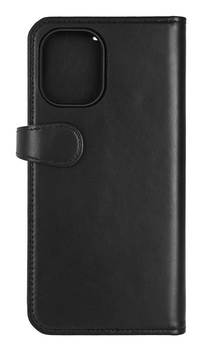 iPhone 16 Plus Læder Wallet Flip Cover 2 i 1 – Sort – Buffalo