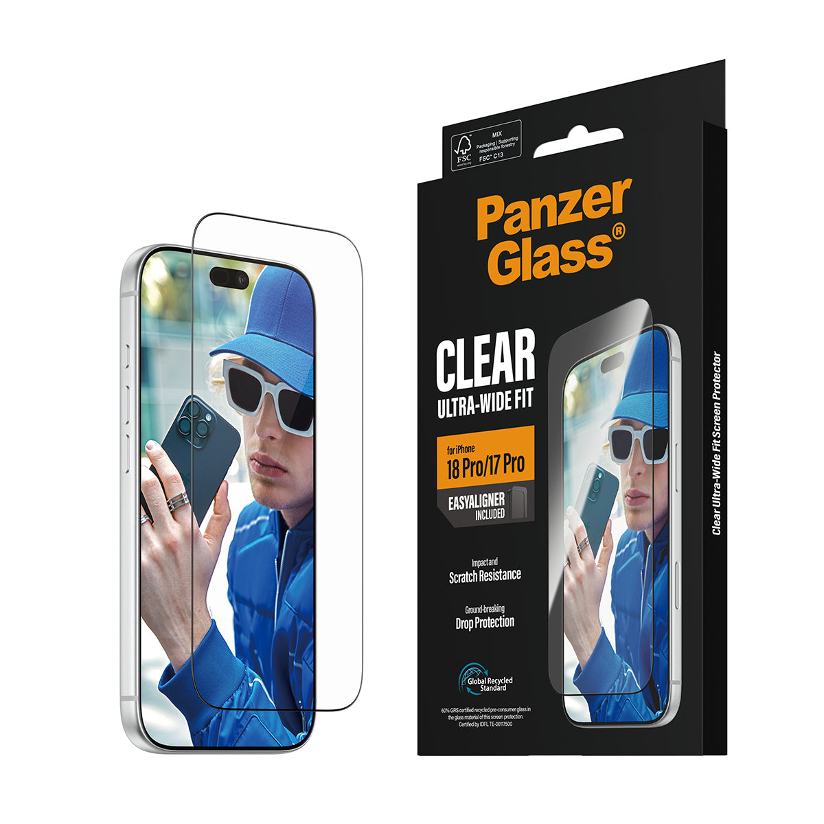 PG Screen Protector iPhone 18 Pro/17 Pro UWF w. EasyAligner - billede 6