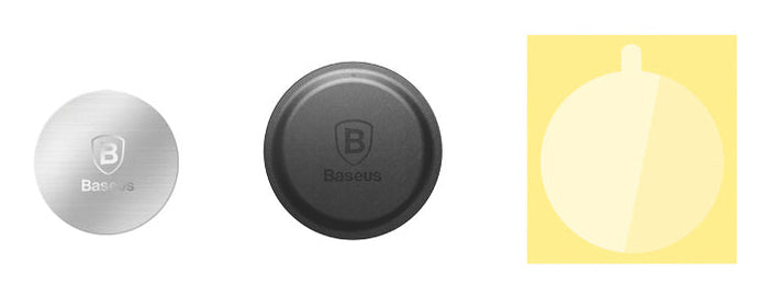 Baseus a set of stickers for the magnetic holder, silver plates - billede 2