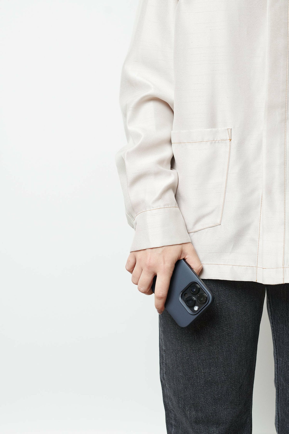 iPhone 14 Plus MagSafe Cover – Midvinter Blue/Blå – Nudient - billede 3