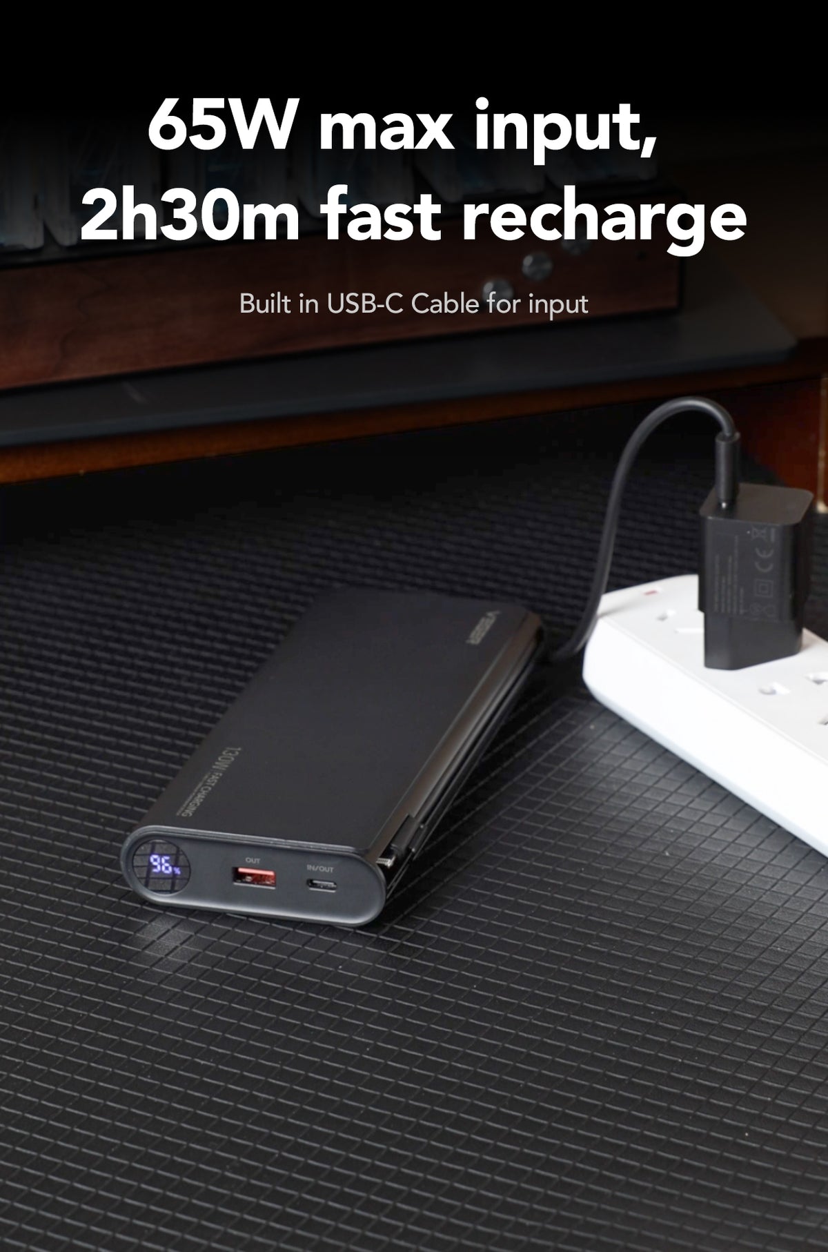 25000 mAh 100W PB USB/Lightn.