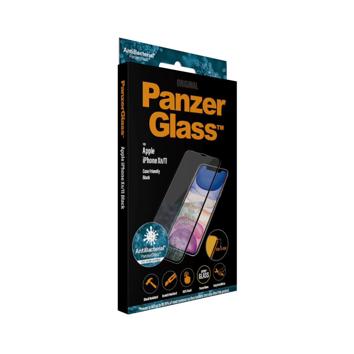 PanzerGlass iPhone XR/11, Black (Case Friendly) - billede 4