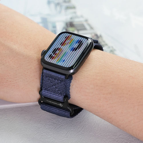 FORCELL Velcro Nylon Strap for Apple Watch - Blue - 38/40/41 mm