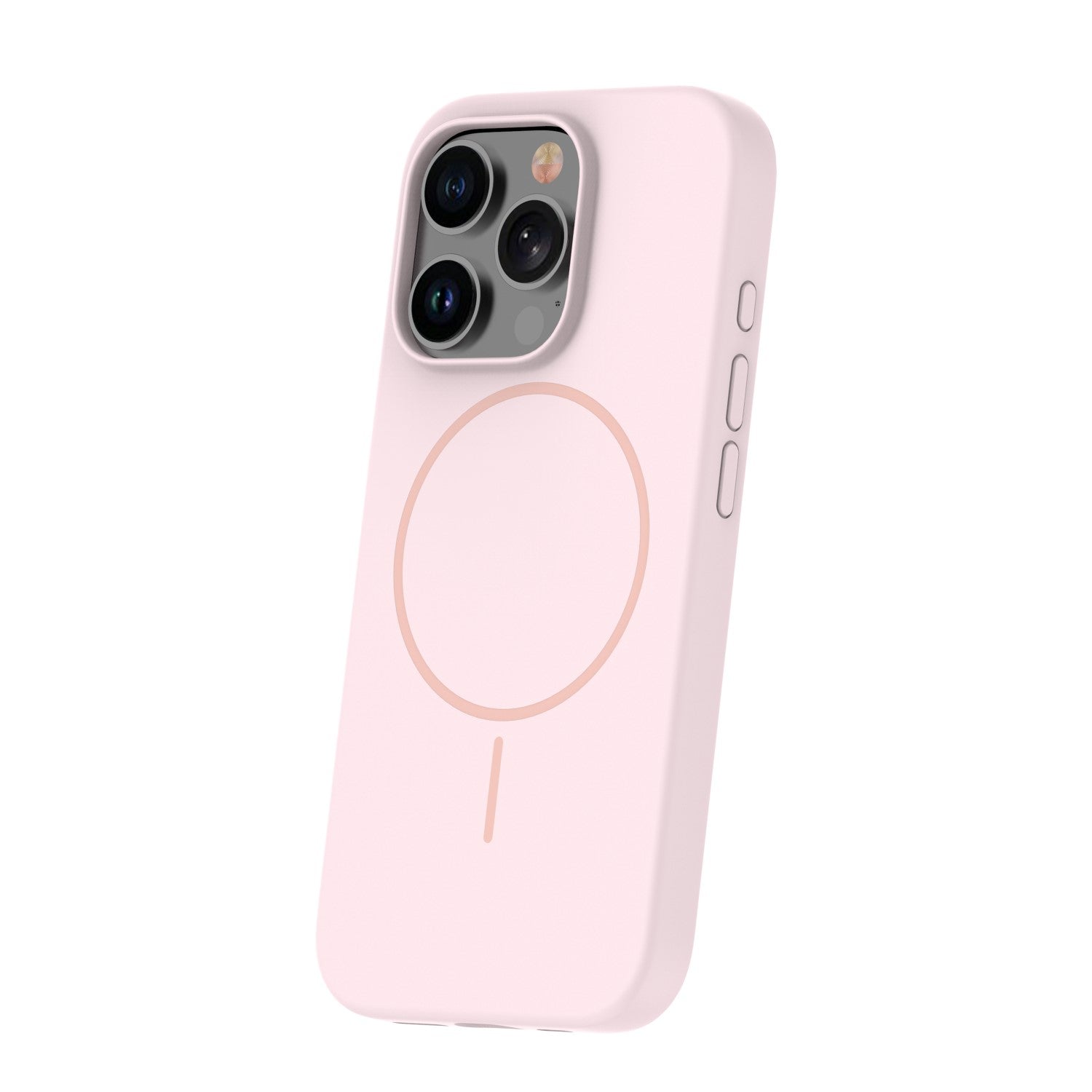 iPhone 14 Pro Silicone MagSafe Cover Thin Mag – Lyserød - billede 2