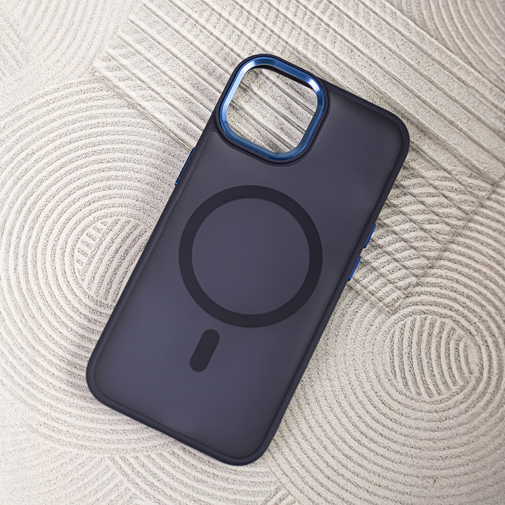 iPhone 14 Pro MagSafe Cover Frozen Mag Navy – Blå - billede 7