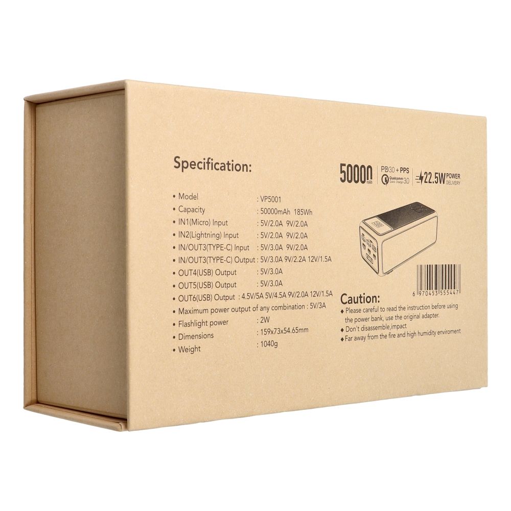 50000 mAh Powerbank PD22