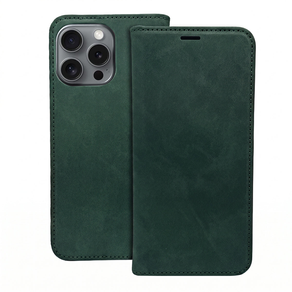 iPhone 12/12 pro Flipcover Ruskind Grøn - billede 2