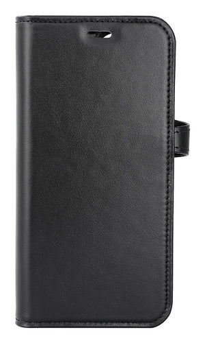 iPhone 15 Pro Læder Cover med kortholder 2in1 3 Magserie – Sort – Buffalo
