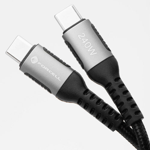 Kabel USBC/USBC 1,2m 240W Sort