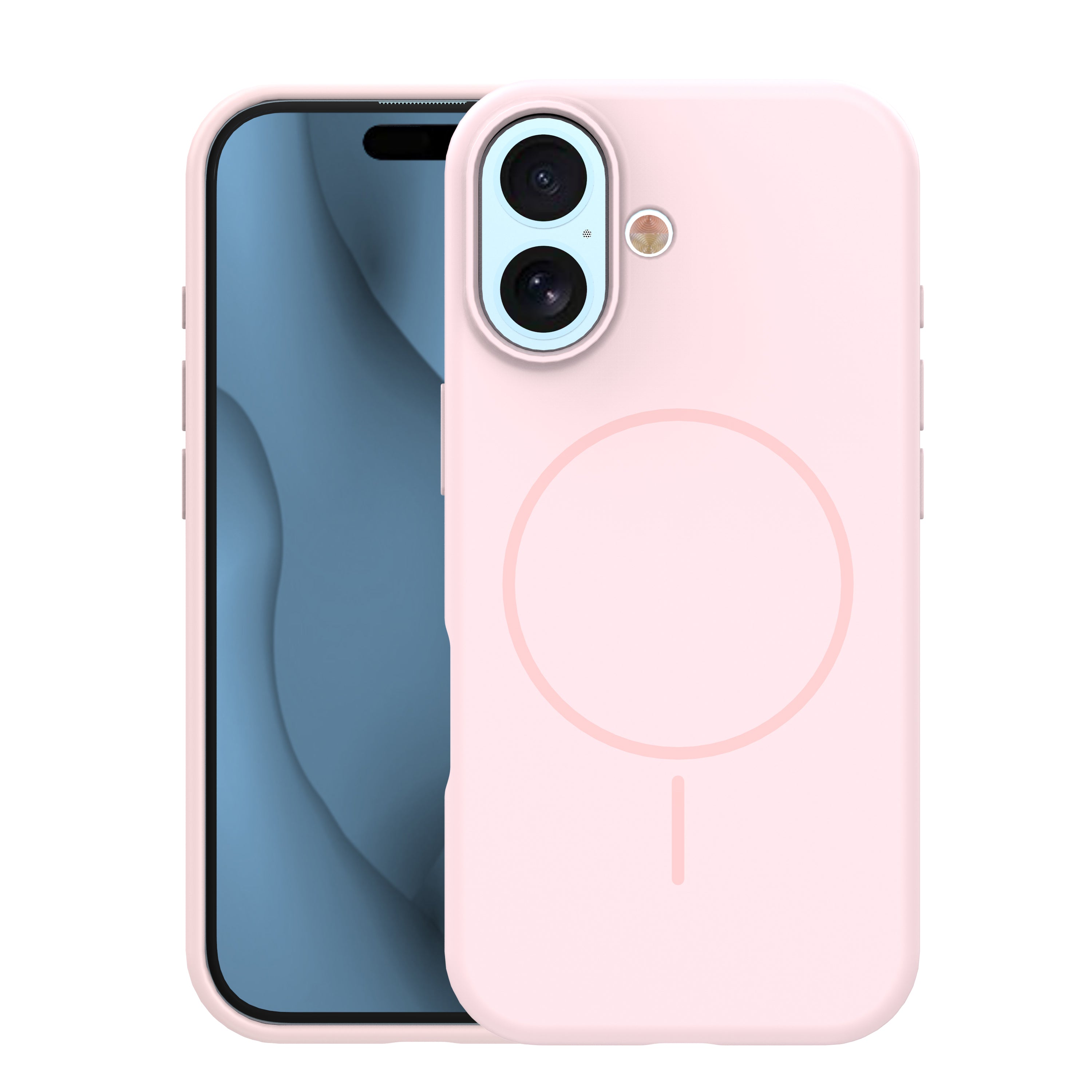 iPhone 17 / 18 MagSafe Cover Silicone Thin Mag – Pink