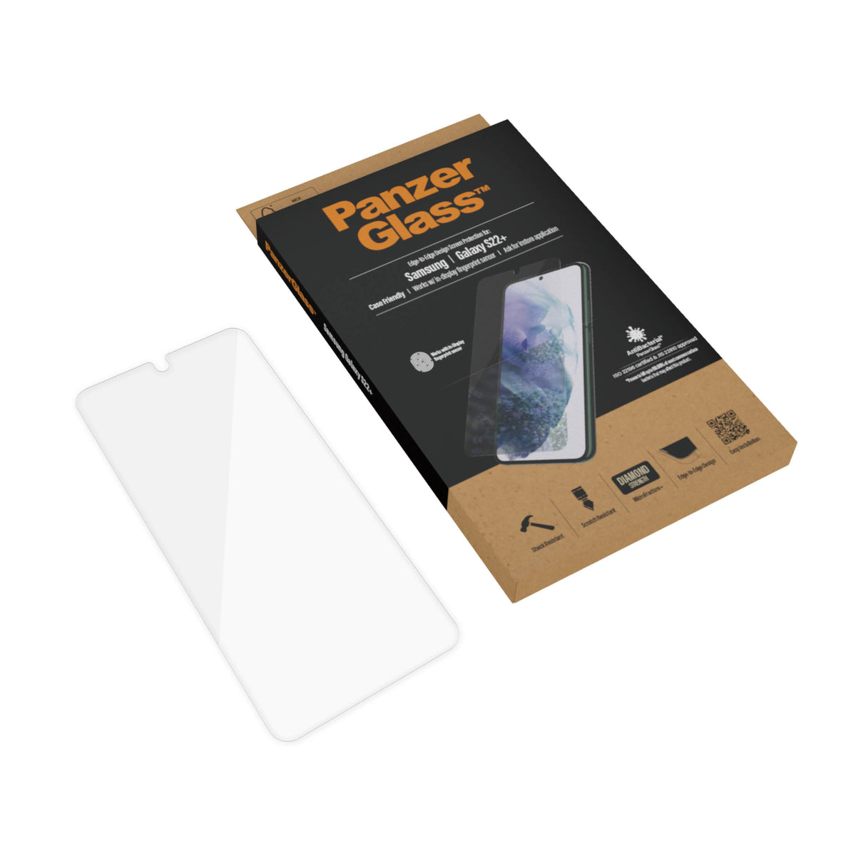 PanzerGlass Samsung Galaxy S22+ (CF), Black AB - billede 5