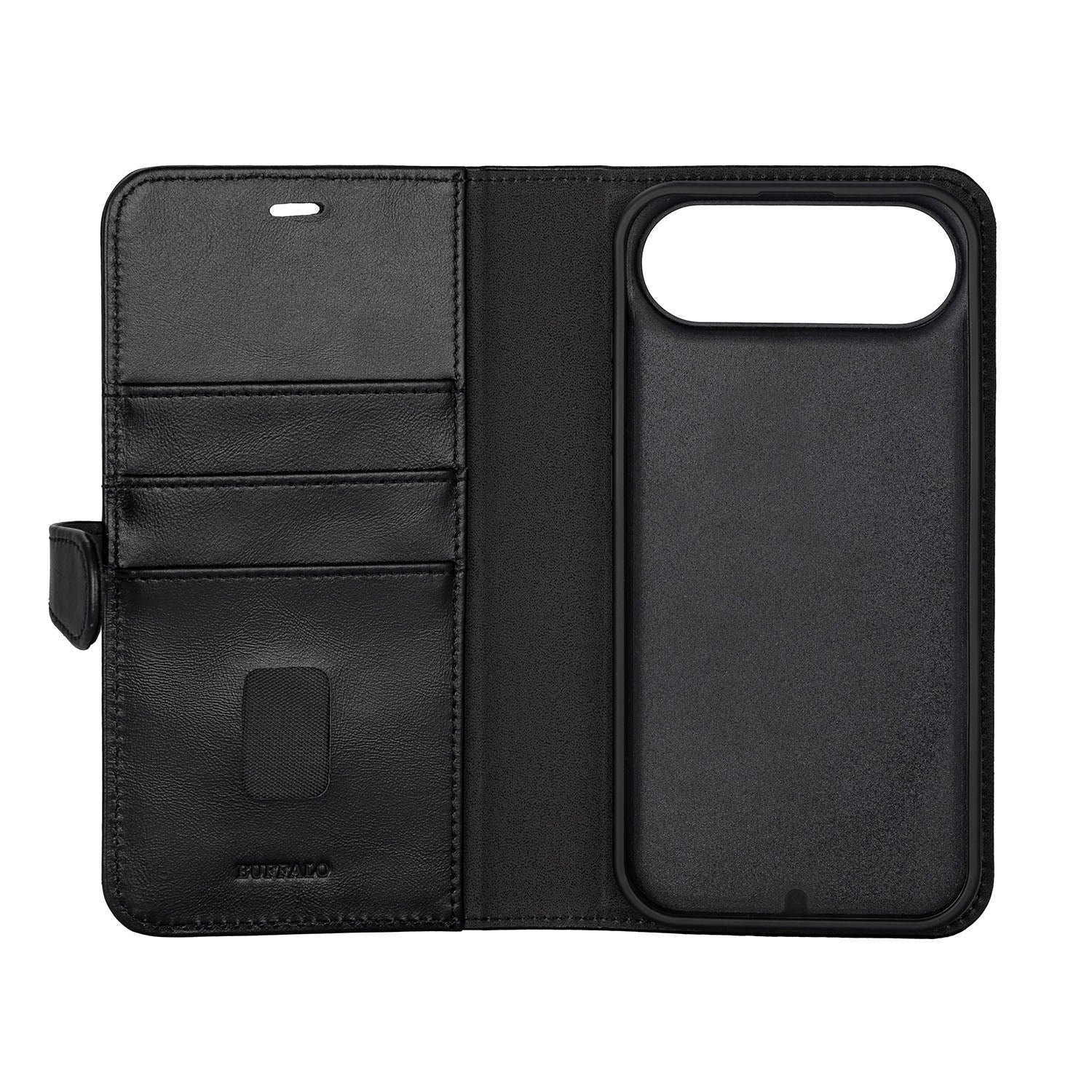 iPhone 17 Air Wallet Flip Cover 2 i 1 MAG – Sort – Buffalo - billede 3