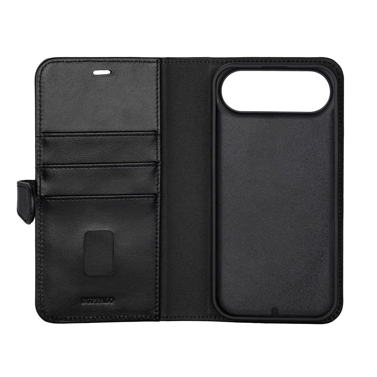 iPhone 17 Air Wallet Flip Cover 2 i 1 MAG – Sort – Buffalo - billede 3