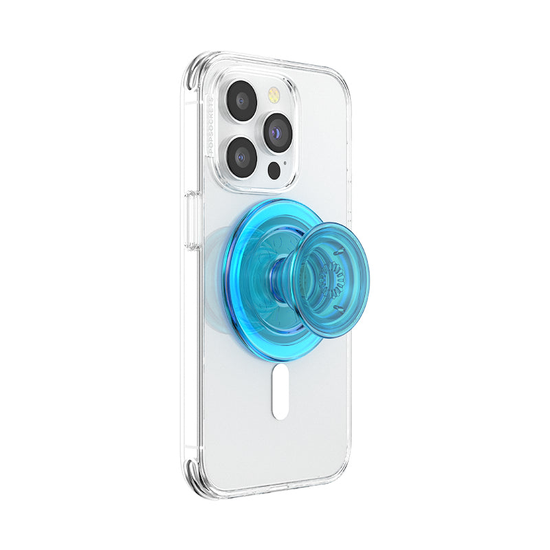 POPSOCKETS PopGrip for Magsafe Electric Blue Translucent - billede 6