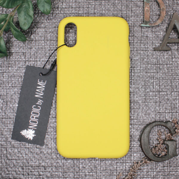 iPhone X/XS Silicone Cover – Gul