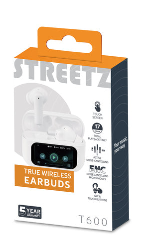 T600 TWS in-ear LCD ANC ENC WH