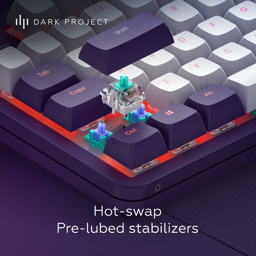 DARK PROJECT Violet/Hvid
