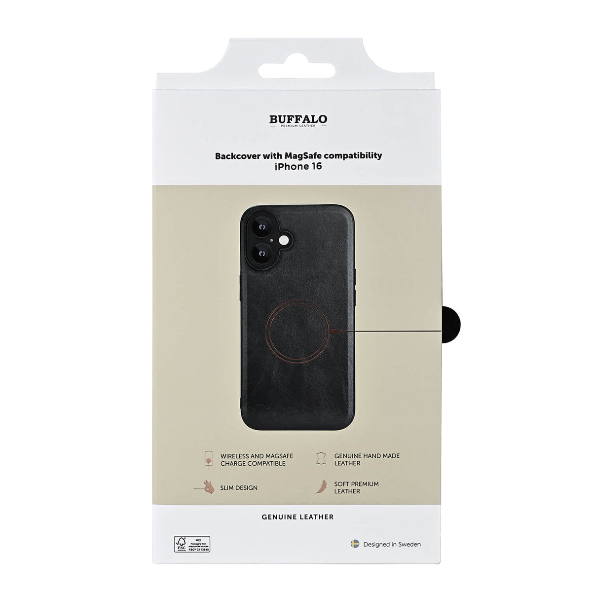 iPhone 16 Cover – Sort – Buffalo - billede 2