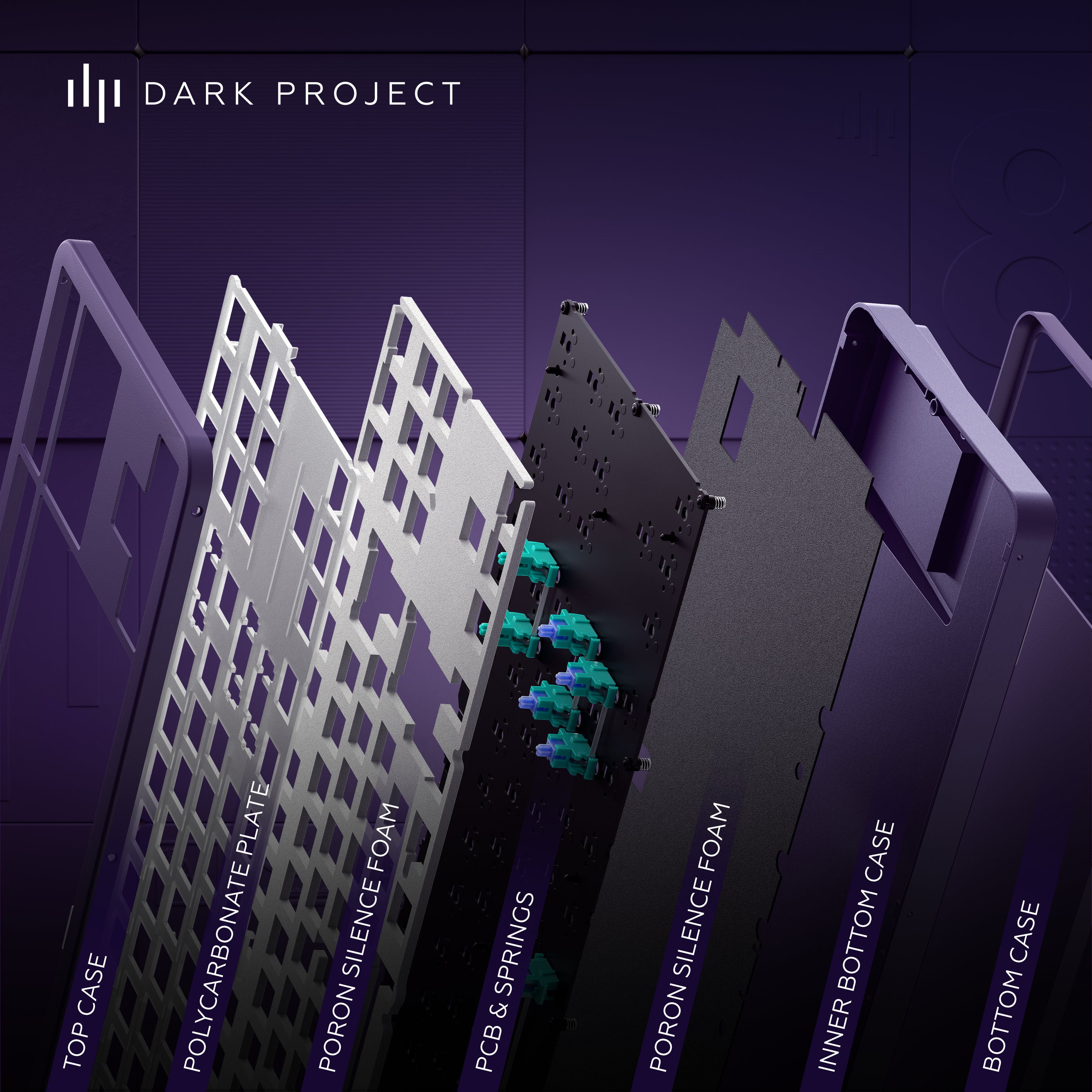 DARK PROJECT Violet/Hvid - billede 18