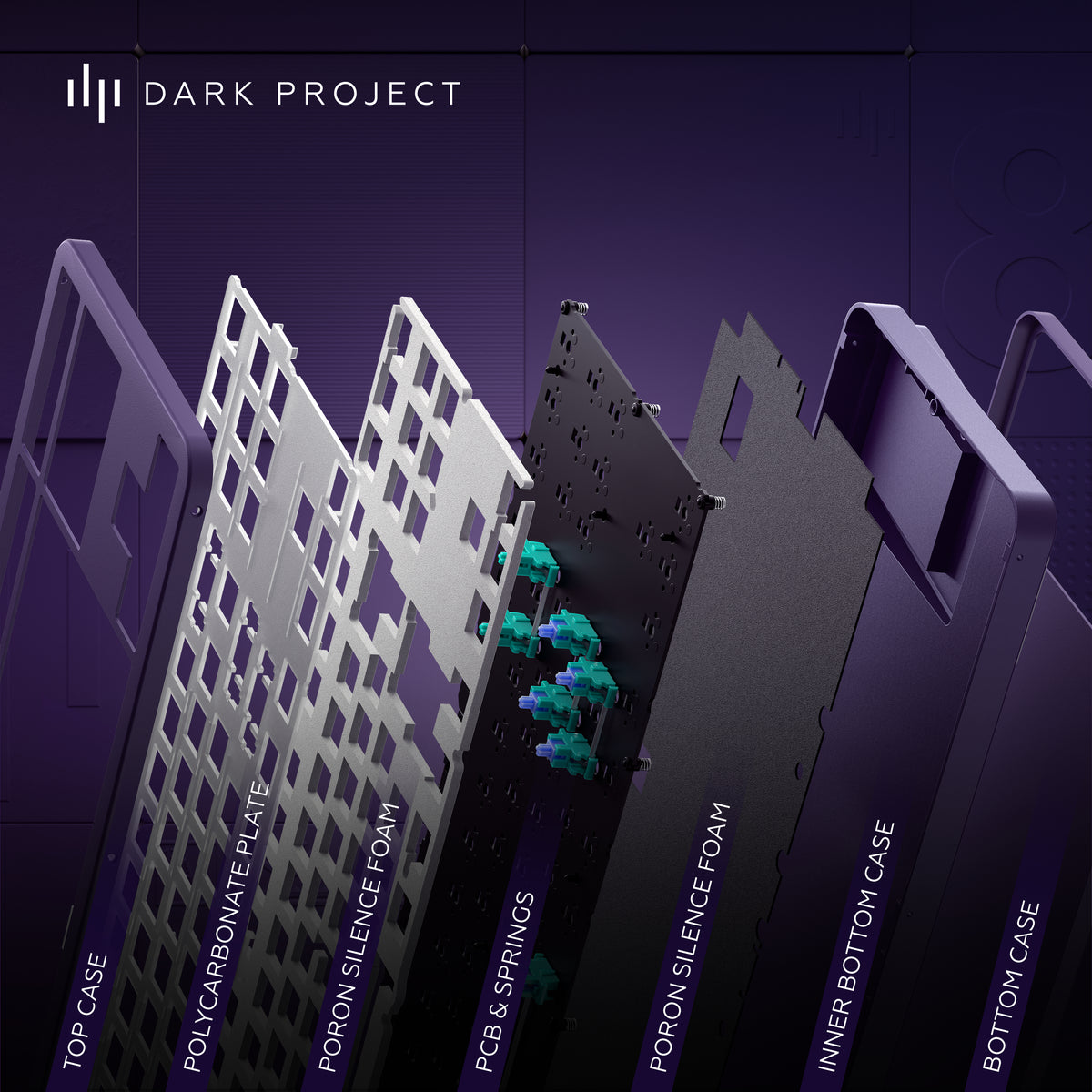 DARK PROJECT Violet/Hvid - billede 18
